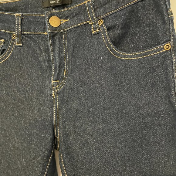 Forever 21 Dark Wash Skinny Jeans - Picture 3 of 4